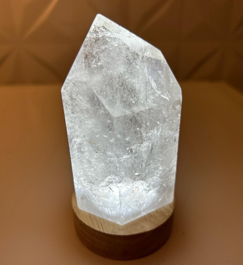 Luminária Pedra Natural Cristal